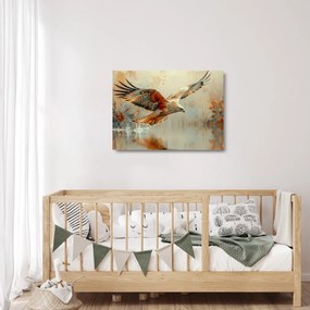 Obraz na szkle - Ptak drapieżny (70x50 cm)