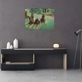 Obraz na szkle - Edouard Manet, At the Races, reprodukcje (70x50 cm)