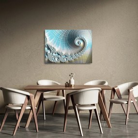 Obraz na szkle teksturowanej spirali (70x50 cm)