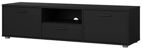 Czarna szafka pod TV 147x38 cm Media – Tvilum