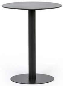 Metalowy stół bistro RONDA, średnica 60 cm, do użytku zewnętrznego, grafit