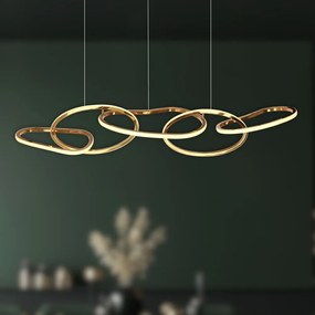 Lampa wisząca LED w kolorze złota Anneli – Candellux Lighting