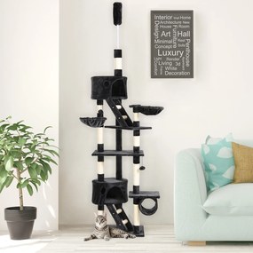 Drapak dla kota drzewko domek szary pawhut