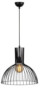 Czarna lampa wisząca z metalowym kloszem ø 38 cm Fellini – Opviq lights