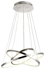 Nowoczesna lampa wisząca z trzema okręgami LED - V084-Monati