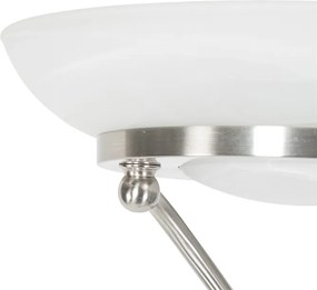 Lampa podłogowa ze stali z wbudowanym LED i ściemniaczem z lampką do czytania - Empoli