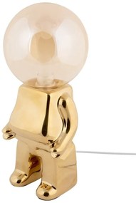 Lampa stołowa LED ze ściemniaczem w kolorze złota ze szklanym kloszem (wysokość 27 cm) Ross – Leitmotiv