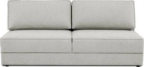 Jasnoszara rozkładana sofa ze schowkiem 202 cm Dora – Scandic