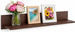 Minimalistyczna półka ścienna w kolorze wenge Z5-N79
