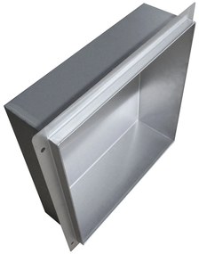 Półka wnękowa ścienna ze stali nierdzewnej BS303010Kolor do wyboru - bez obramowania - 30 x 30 x 10 cm