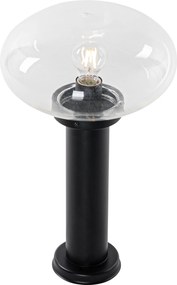 Nowoczesny klosz ogrodowy czarny 50 cm - Elly