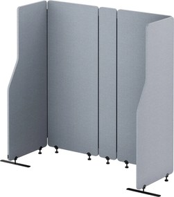 Przegroda biurowa akustyczna Sadie, kolor Moon Dust, rozmiar 260/145 cm