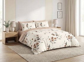 PrzytulneMieszkanie.pl PrzytulneMieszkanie.pl Dwustronna pościel DUO SENSE SOFIRA kremowa + poszewka na poduszkę 40x50 cm GRATIS Rozmiar pościeli: 70 x 90 cm | 140 x 200 cm
