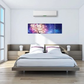 Obraz - Kosmiczne drzewo (170x50 cm)