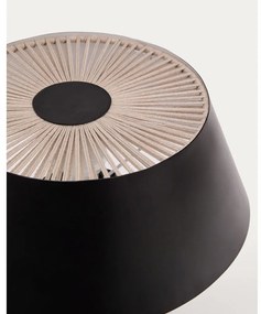 Czarna lampa stołowa z metalowym kloszem (wysokość 32 cm) Ancare – Kave Home
