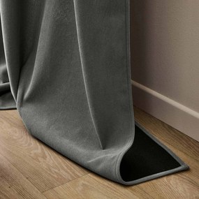 Antracytowa zasłona termiczna sztruksowa 140x260 cm Madison – douceur d'intérieur