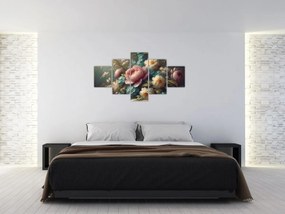 Obraz - Martwa natura z kwiatami - obraz (125x70 cm)