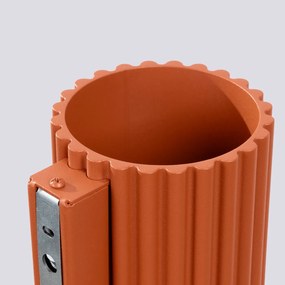 Kinkiet AURA ochra czerwona G9 ryflowany  SOLLUX  LIGHTING