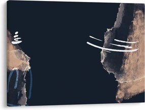 Obraz - Ciemnoniebieska abstrakcja (70x50 cm)