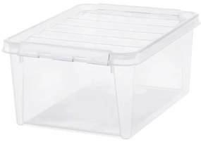 SmartStore Pojemnik z białymi zatrzaskami Classic,14 l, 14 l
