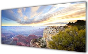 Panel Szklany do Kuchni Surowy Pejzaż Skalistego Brzegu