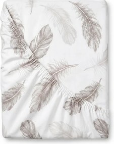 Kvalitex Prześcieradło bawełniane z gumką Shelby, biały, 180 x 200 cm, 180 x 200 cm