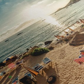 Obraz - Plaża z ludźmi (70x50 cm)