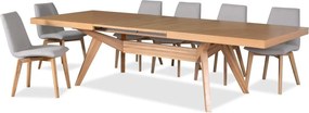 Stół rozkładany VERSO Dąb do Salonu Jadalni 200-300 x 100 x 76 cm, Prostokątny