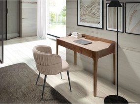 Biurko z blatem ze skóry ekologicznej i orzecha włoskiego 7147 ANGEL CERDA