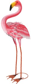 Figurka ogrodowa metalowy flaming, 65 cm