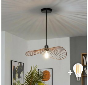 Brilagi - LED żyrandol na linkach CERIA WIRE 1xE27/40W/230V 40x56 cm brązowy