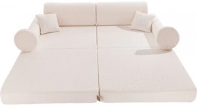Boucle sofa dziecięca, biała - meowbaby®