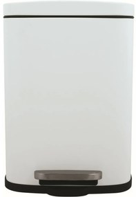 Spirella Kosz na śmieci z pedałem soft-close Akira 12 l, matowy biały, 12 l