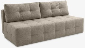 Sofa z Funkcją Spania MORANA Beżowa Boucle Nowoczesna
