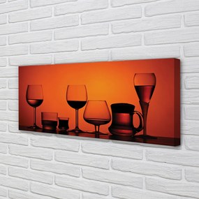 Duży obraz na płótnie Elegancki Zestaw Kieliszków