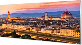 Panel szklany do Kuchni Nocna Panorama przy Katedrze