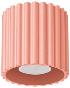 Sollux SL.1824 - Oprawa punktowa AURA 1xGU10/10W/230V 10 cm różowa