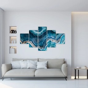 Obraz - Detal akwamarynu (125x70 cm)