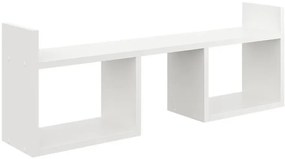 Biała ścienna półka na kwiaty M7-E06