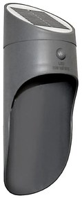 LED solarny kinkiet z czujnikiem PALESA LED/1W/3,7V IP65 1800 mAh szary