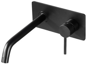 Bateria z mieszaczem ścienna do zabudowy XX0539BZ korpusem do zabudowy - czarny mat