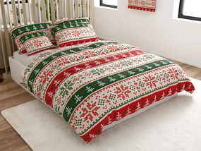 PrzytulneMieszkanie.pl PrzytulneMieszkanie.pl Pościel z mikrofibry FROSTED CHRISTMAS kolorowa Rozmiar pościeli: 70 x 90 cm | 140 x 200 cm