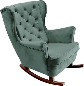 Fotel Relax z Tapicerowanym Siedzeniem i Podłokietnikami, Fotel TV 102x81x95cm Zielony_29853