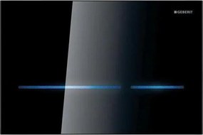 Geberit 116.090.SG.6 - bezdotykowy przycisk spłukujący Sigma80 24,7x16,4 cm IP45 czarny