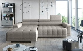 Narożnik CAMPO S z elektryczną regulacją siedziska Lewostronny w tkaninie MEMPHIS 05 WERSAL