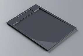 Brodzik prostokątny z odlewu mineralnego M2290CG / PB3085GG - szary połysk - 120x90x3,5 cmGrau glänzend - 120 x 90 x 3,5 cm
