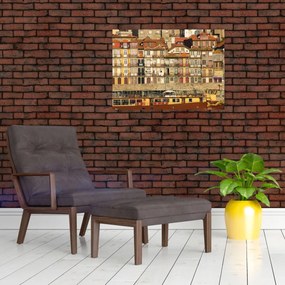 Obraz na szkle - Dzielnica Waterfront, Portugalia (70x50 cm)