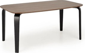Stół PEDRO 160x90 orzech/czarny