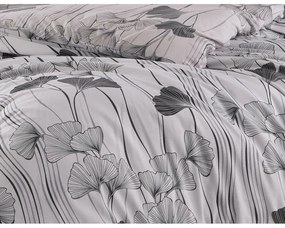 BedTex Bawełniana pościel Ginko biała, 140 x 200 cm, 70 x 90 cm