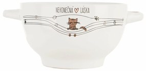 Orion Miska ceramiczna Niekończąca się miłość Kot, śr. 14 cm